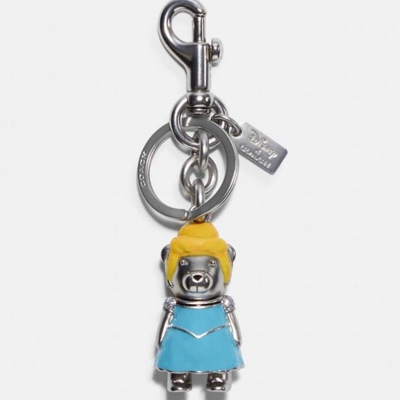 Coach X Disney Cinderella Bear Bag Charm NWT - Picture 1 of 3